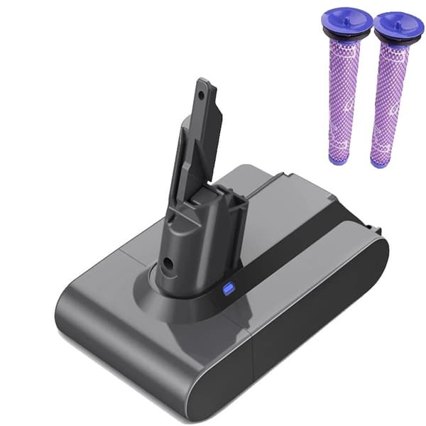 Batteri, 6000mAh kapacitet, litiumjon typ, Svart, 21.6V-a