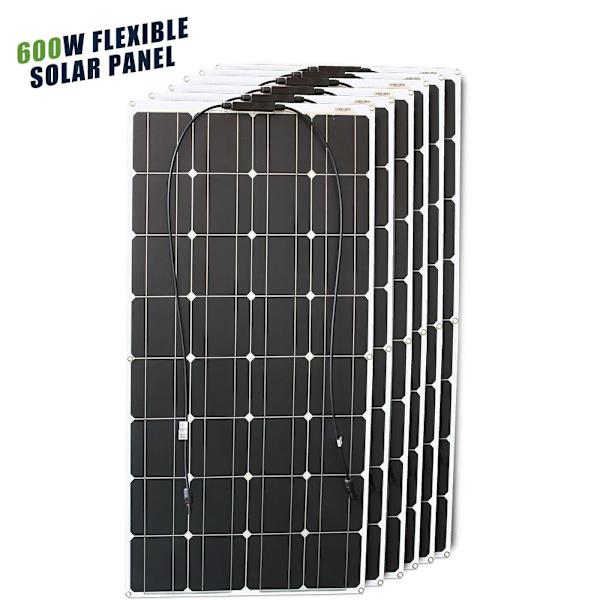 Solpanel, böjbar, vattentät,600w Solpanel