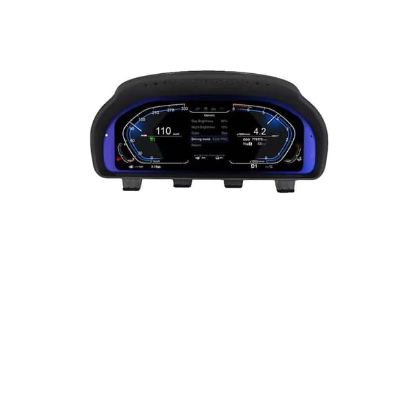 Digital instrumentpanel, LCD-panel, Virtuellt instrument, med HUD carplay