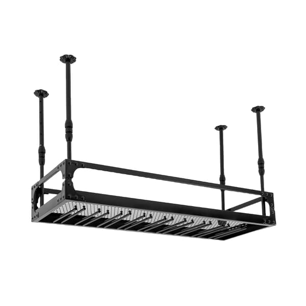 Vinställ, 50 kg kapacitet, takmontering, svart