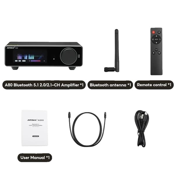Effektforstærker, Bluetooth-forbindelse, Hi-Res lydsupport, kun A80