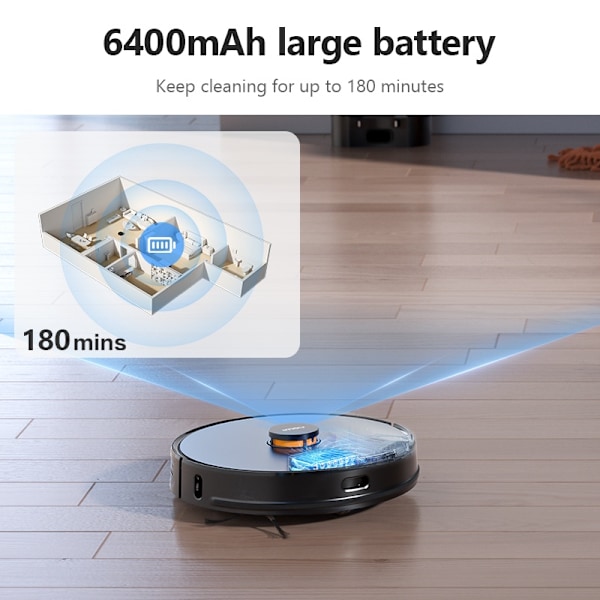 Høj sugekraft robotstøvsuger, 6400mAh batteri, LiDAR-navigation.,L11 PRO MAX, EU L11 PRO MAX L11 PRO MAX