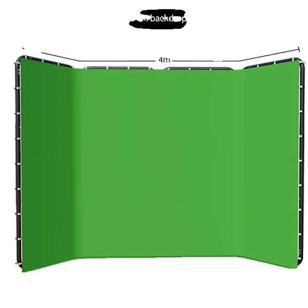 Baggrundsrude, Foldbart Design, Chromakey Grøn Skærm