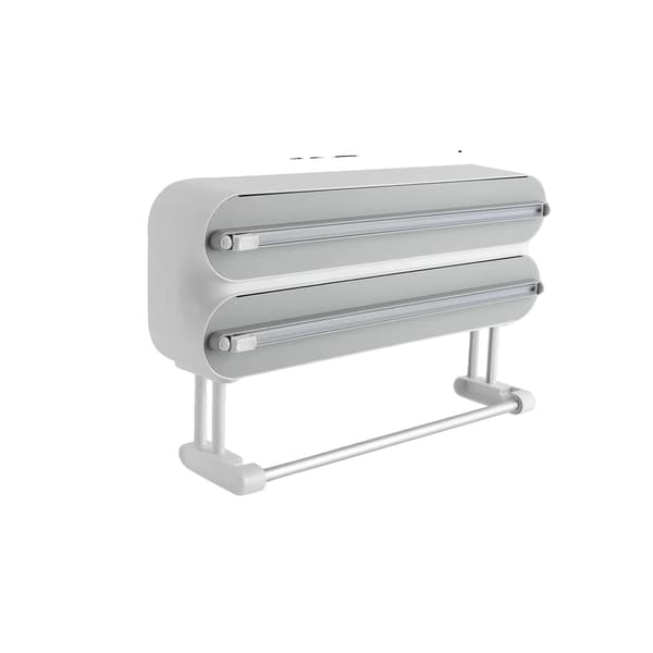 Plastfolie Dispenser, Væghængt, Pladsbesparende Design, GRÅ, M