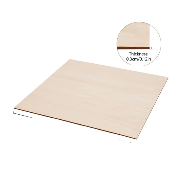 Lindträskivor, 30-delarsset, 2,7 mm tjocklek, 40 40cm, 3mm-a