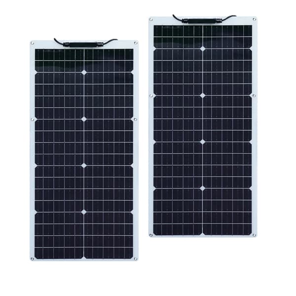 Flexibel monokristallin solpanel, hög effektivitet, hållbar design,100W Vit