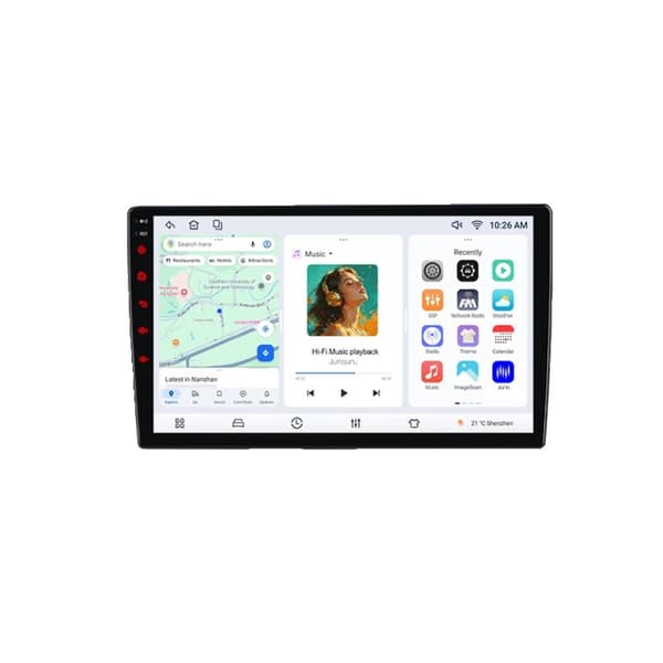 Bilstereo, 360° Surround View System, Trådløs forbindelse, kompatibel med Audi TT 2 2006-2014, V1Plus(4+64GB)4G