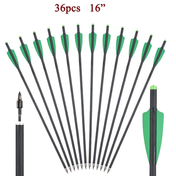 Båge Kolfiber Pilar, 16 Tum Längd, Lättviktsdesign,36st 16tum GBL