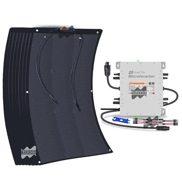 Solpanel, Semi-Fleksibel Design, Effektiv Energi Generering, 100W solpaneler
