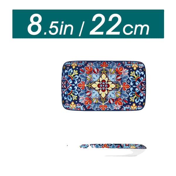 Serveringsfat, rektangulär form, keramiskt material, 8.5 tum 6ST