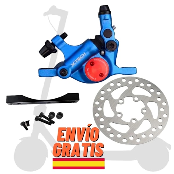 XTECH Puolihydraulinen Jarrusatulasarja, 120mm levy, yhteensopiva Xiaomin M365/1S/Pro 2 kanssa.,Sininen 120mm levykit Blue 120mm disc Kit Blue 120mm disc Kit