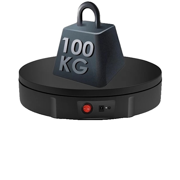 Elektrisk Drejelig Displaystand, 100kg Belastningskapacitet, 360° Rotation, EU 220V EU 220V