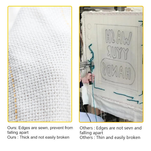 Tuftningsstoff, För Elektrisk Matt-Tufting och DIY Mattor white cloth white cloth