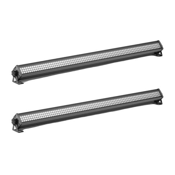 Vaskelys, DMX-kontrol, 252 LED'er, sort, EU stik
