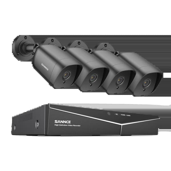 CCTV-system, kanal, kameraer, 1080P opløsning, 8CH 4PCS DVR Sæt, 2T