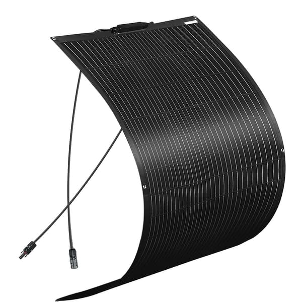 Solpanel, Monokristallin, Lätt och Flexibel Design, svart 120W