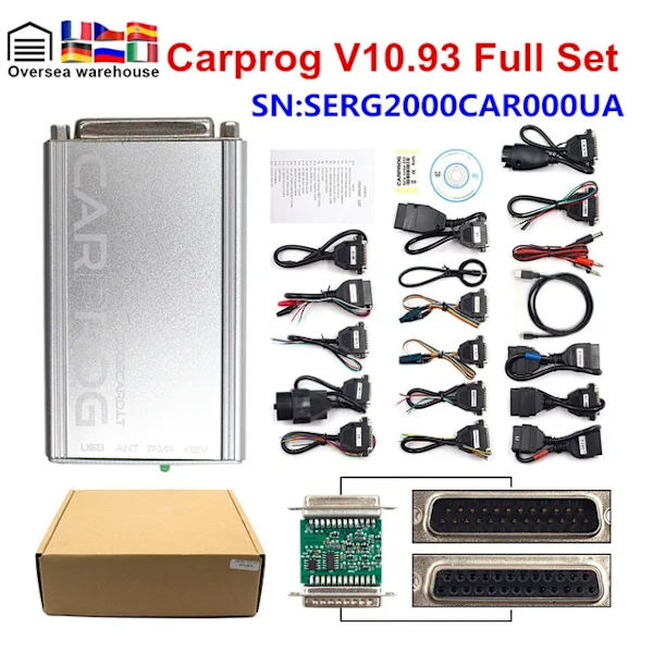 Carprog V1377 Online Programmer, Auto Key Programmer, Ecu Chip Turning Repair Tool, CarProg V1093 -uppsättning Carprog V10.93 Set Carprog V10.93 Set
