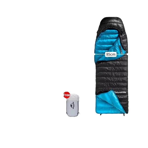 Sovepose, Koldt Vejr Design, Nylon og Andedun Fyld, CW400 Sort L