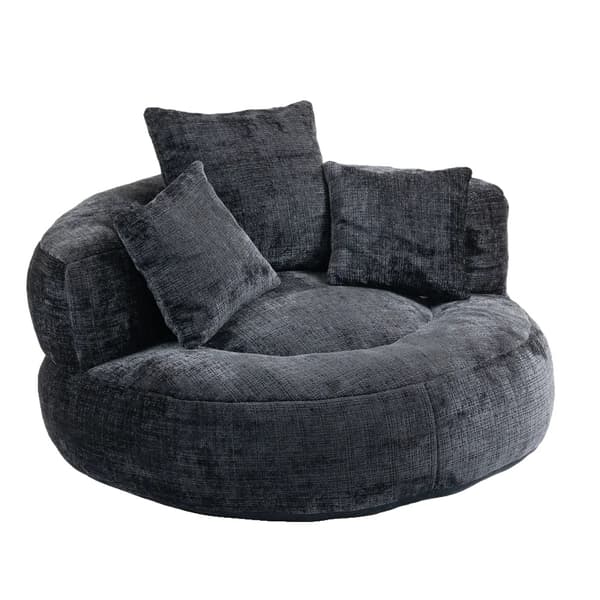 Doven Sofa Lænestol, Holdbar Komfort, Alsidigt Design, Sort, En sæde-b
