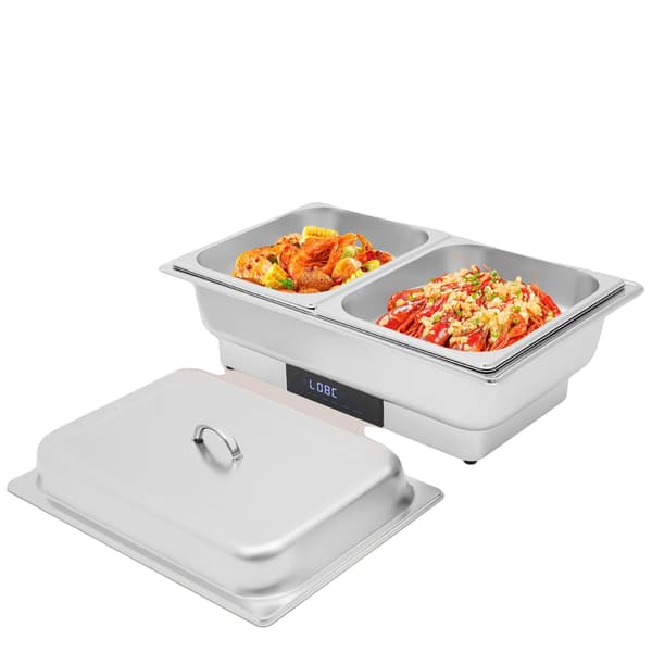Elektrisk värmeskål, Effekt 600W, Kapacitet 9L/9.51Qt, Temperaturintervall 35-90, Rektangulär form, Touchscreen-kontroll
