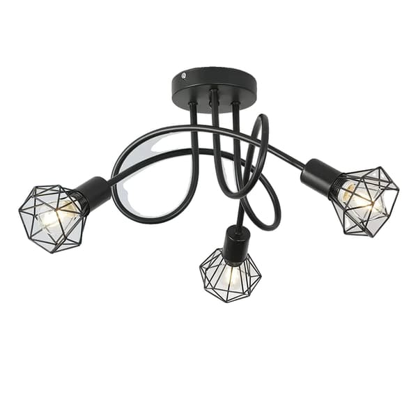 Loftlampe, Moderne Design, E14 Sokkel Type, Sort, Ingen E14 pære