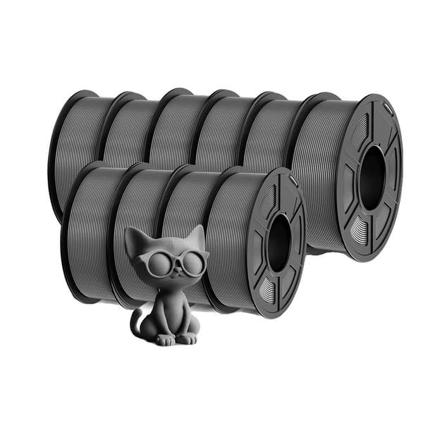 3D-skrivarfilament PLA PLUS, 1,75 mm diameter, 330 m längd,PLA PLUS-10 Grå