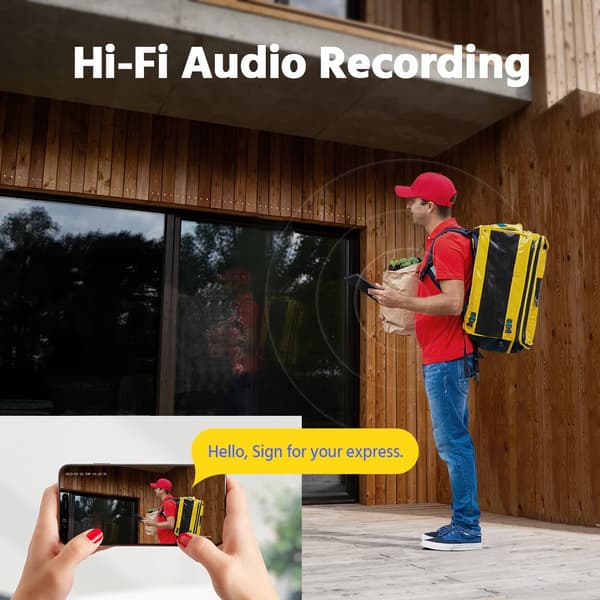 4K Kupolkamera, 8MP, AI Rörelsedetektering, Nattsyn