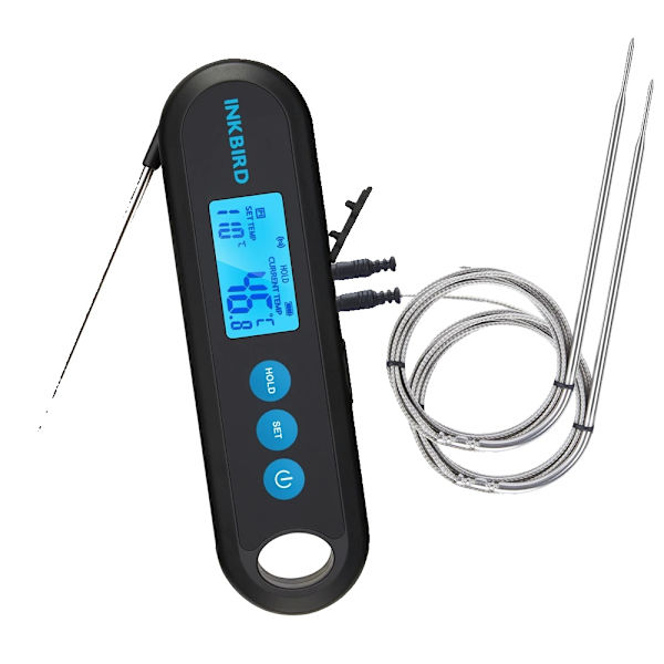 Digitalt kötttermometer, Bluetooth-anslutning, 2 externa prober,2 externa sonder