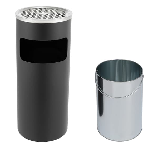 Vertikal Affaldsbeholder, Rustfrit Stål, 15L Kapacitet, GUL