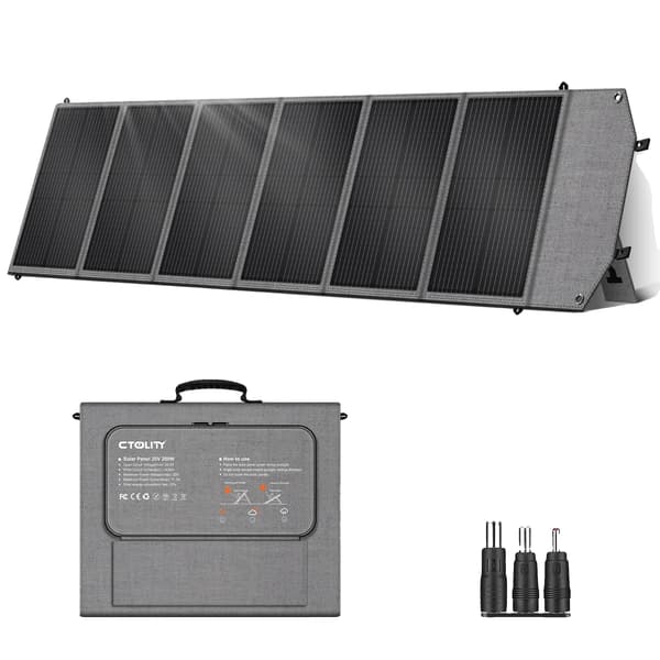 Solpanel, Bärbar Design, Hög Effektivitet, SP200, 20,5V, 200W