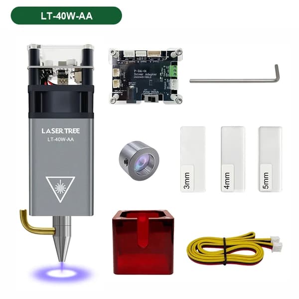 Lasermoduuli, 5W optinen teho, ilmatuenta, LT-40W-AA