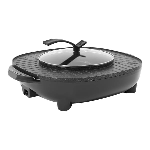 Hot Pot Grill, 2000W Lämmitys, 3L Kapasiteetti, musta