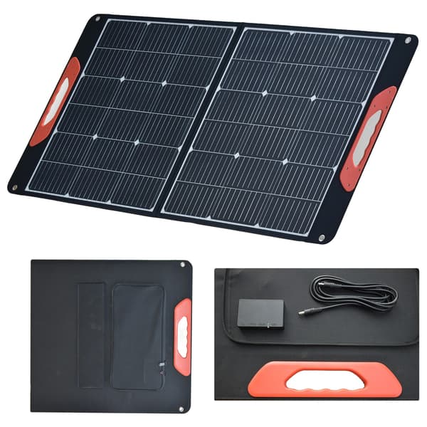 Solpanel, Bærbar og Sammenfoldelig, Vandtæt Design, 1stk 100w panel