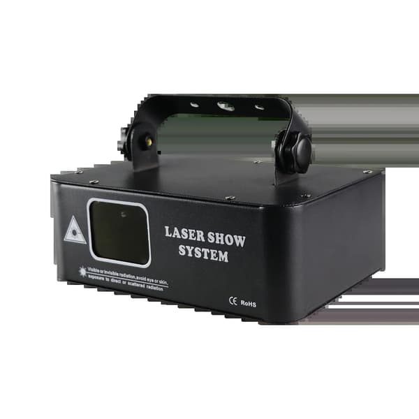 Laserljusprojektor, 500mW effekt, RGB 3D-effekter, Röd & Grön & Blå, EU-kontakt