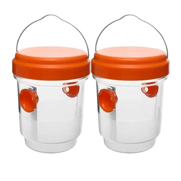 Getingfälla, Hållbart Material, Återanvändbar Design, Apelsin-2st