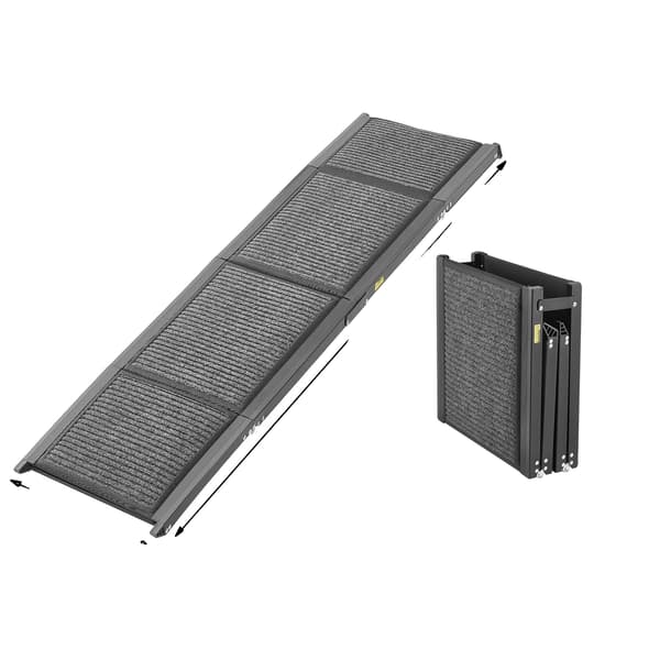 Hund Ramp, Robust Konstruktion, Skridsikker Overflade, 63x17tommer
