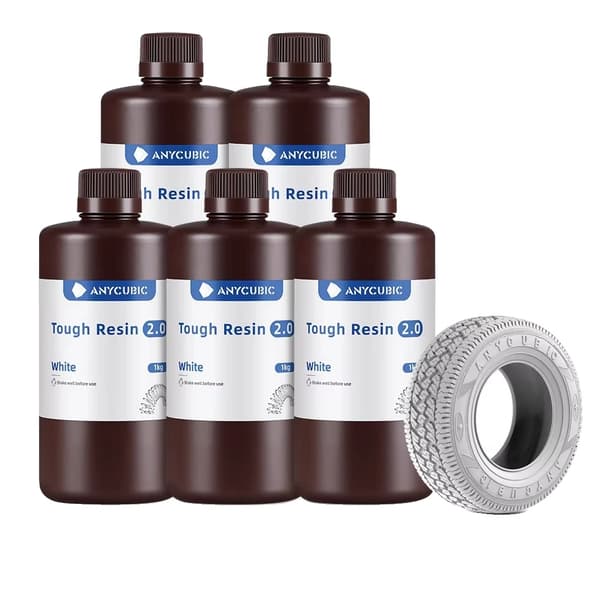 3D-utskriftsresin, hög precision, hållfasthet och hållbarhet, 5kg Vit