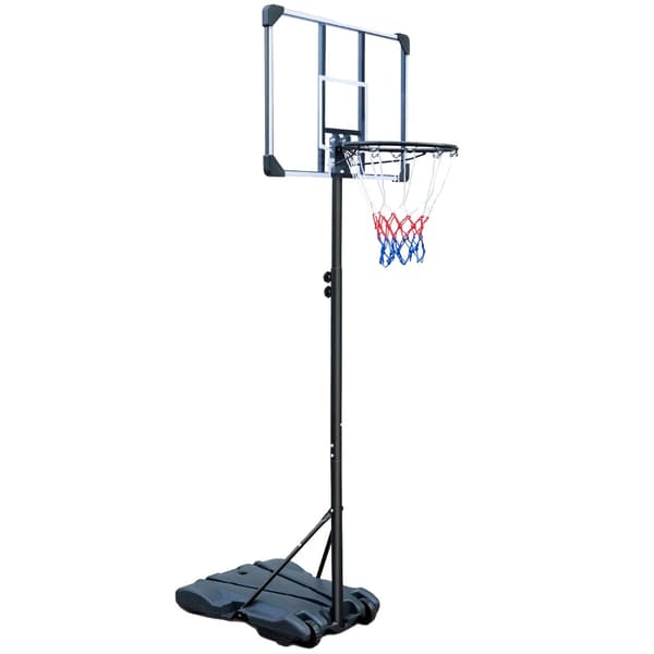 Basketballkurv, Justerbar Højde, Bærbart Design, Sort