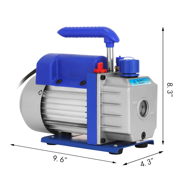 Danish: 3CFM Vandpumpe til Air-Conditioning - robust aluminiums skal, kobbermotor og multifunktionel manifold gauge sæt