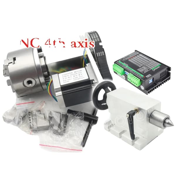 CNC Fjerde Akse, Nema23 Steppermotor, K11-100mm Driver