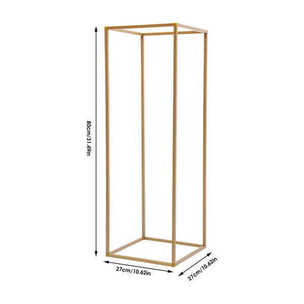 Bröllopsblomsterställ, Robust metallkonstruktion, Elegant guldfinish,M, Guld