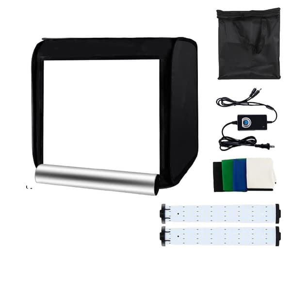 Fotostudio Box, LED-ljusdämpning, hopfällbar design