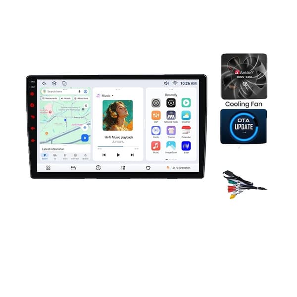 Bilradio, Touchscreen Interface, Intelligent System, kompatibel med Mazda MX-5 NC 2008-2015, V7 (6GB-128GB)