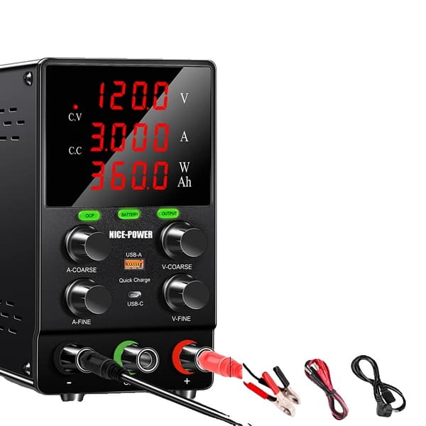 DC-strömförsörjning, Realtids Ah-display, Säkerhetsfunktioner, SPS1203C 120V3A