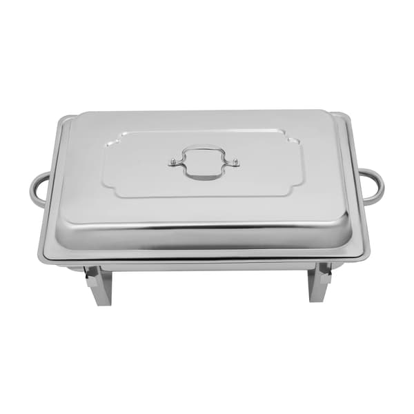 Rustfrit Stål Chafing Dish, 9L Kapacitet, Moderne Design, Sølv