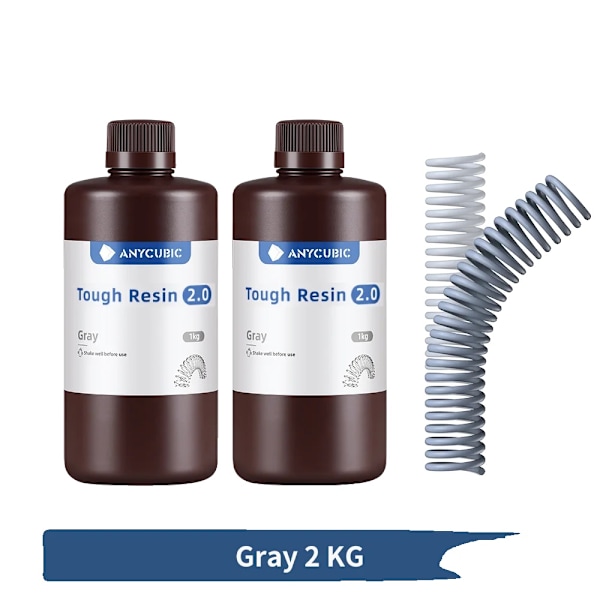 UV-harts, hög seghet, hög styvhet,2kg Grå