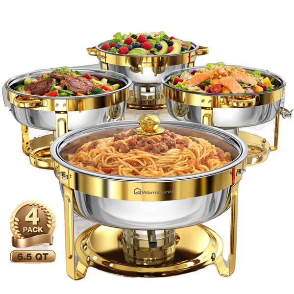 Chafing Dish, Elegant Design, Generøs Kapacitet, 4Pakke