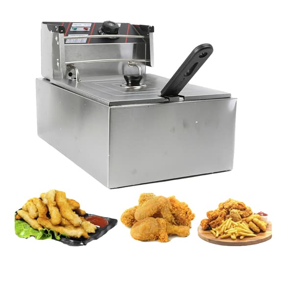 Frituregryde, 5,5L kapacitet, 2500W effekt, 220V spænding, rustfrit stål konstruktion, 60-200 temperaturinterval