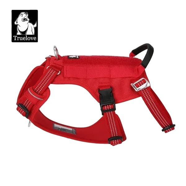 Hundesele, Justerbar, Reflekterende Design, Bånd Rød, M-bryst 56-69CM