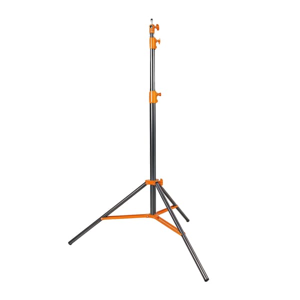Ljusstativ, Robust Metallkonstruktion, Justerbar Höjd, 1st 2.8M ORANGE